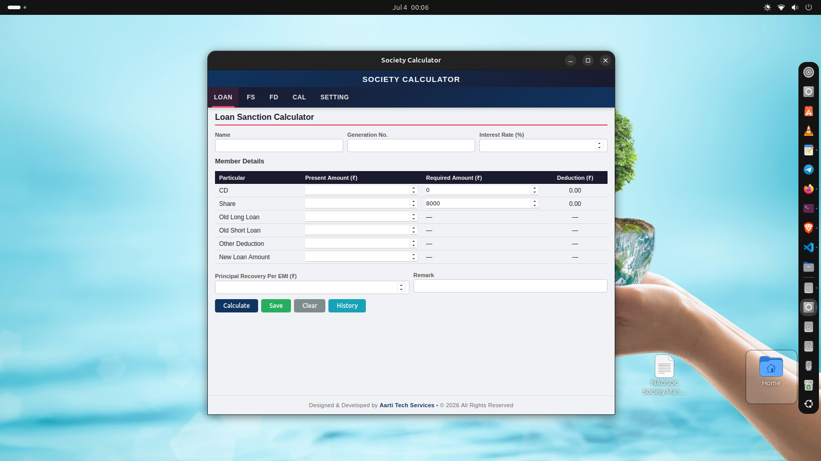 Society Calculator Screenshot 1
