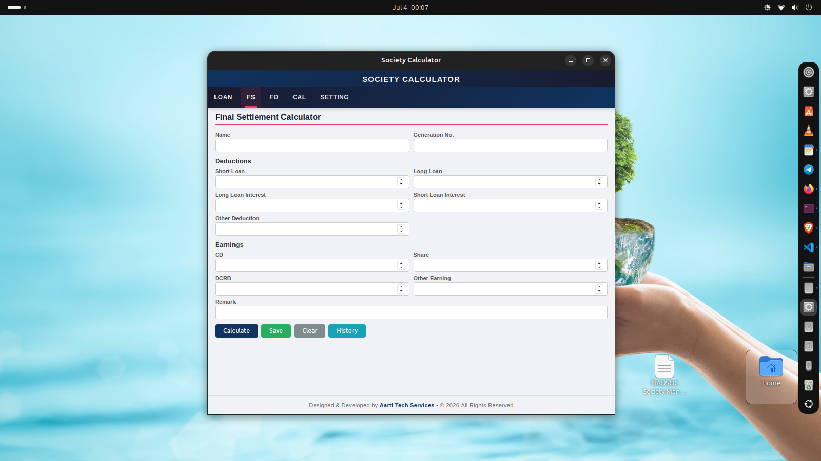 Society Calculator Screenshot 2